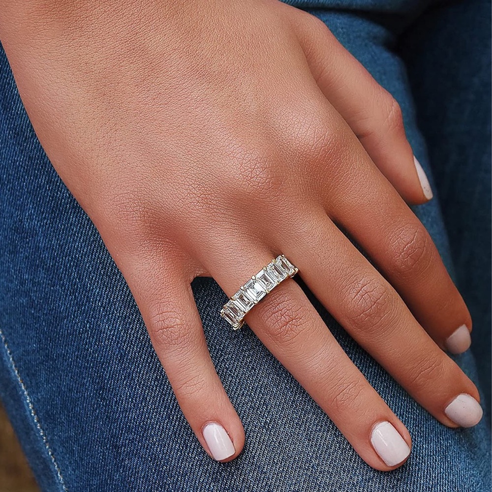 NYC Sterling Cubic Zirconia Band